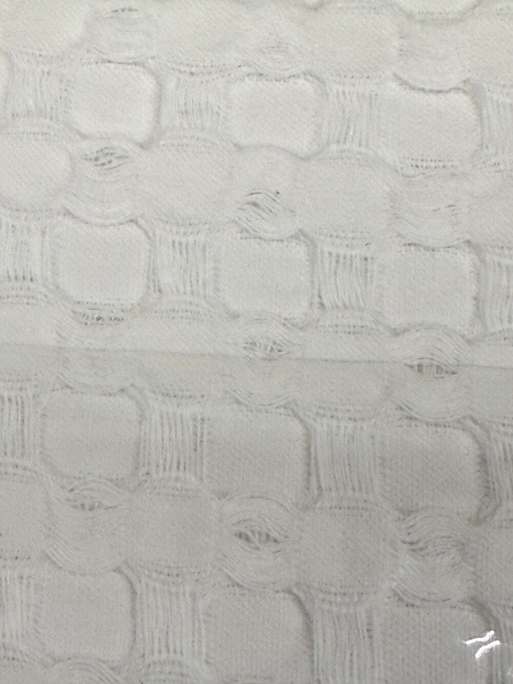 Madison Park Arlo White Shower Curtain 72x72 – New